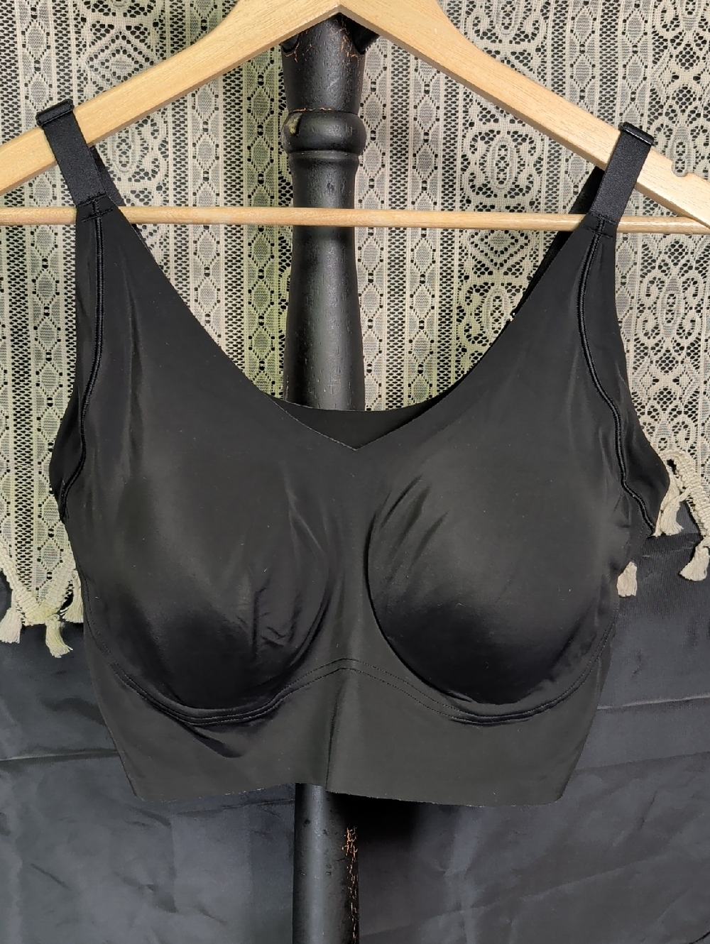 Ladies True XL Full Cup Bra Bralette Black